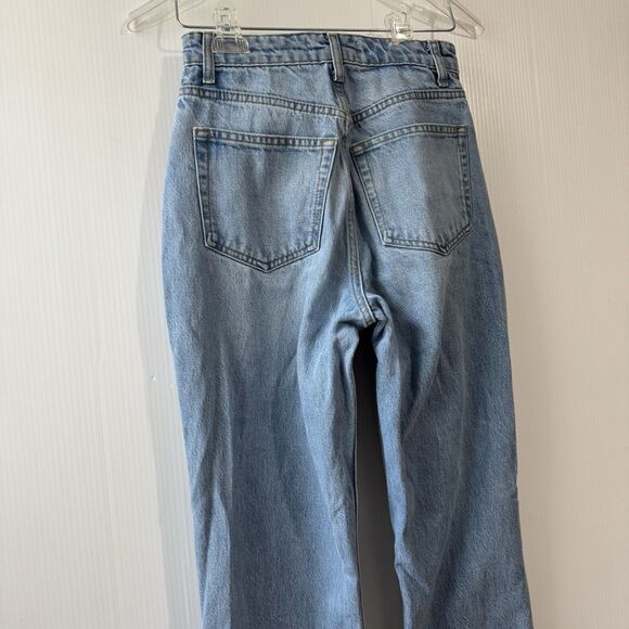 Reformation Delena High Rise Relaxed Jeans 24 Blue Denim Organic Cotton READ - Picture 13 of 16